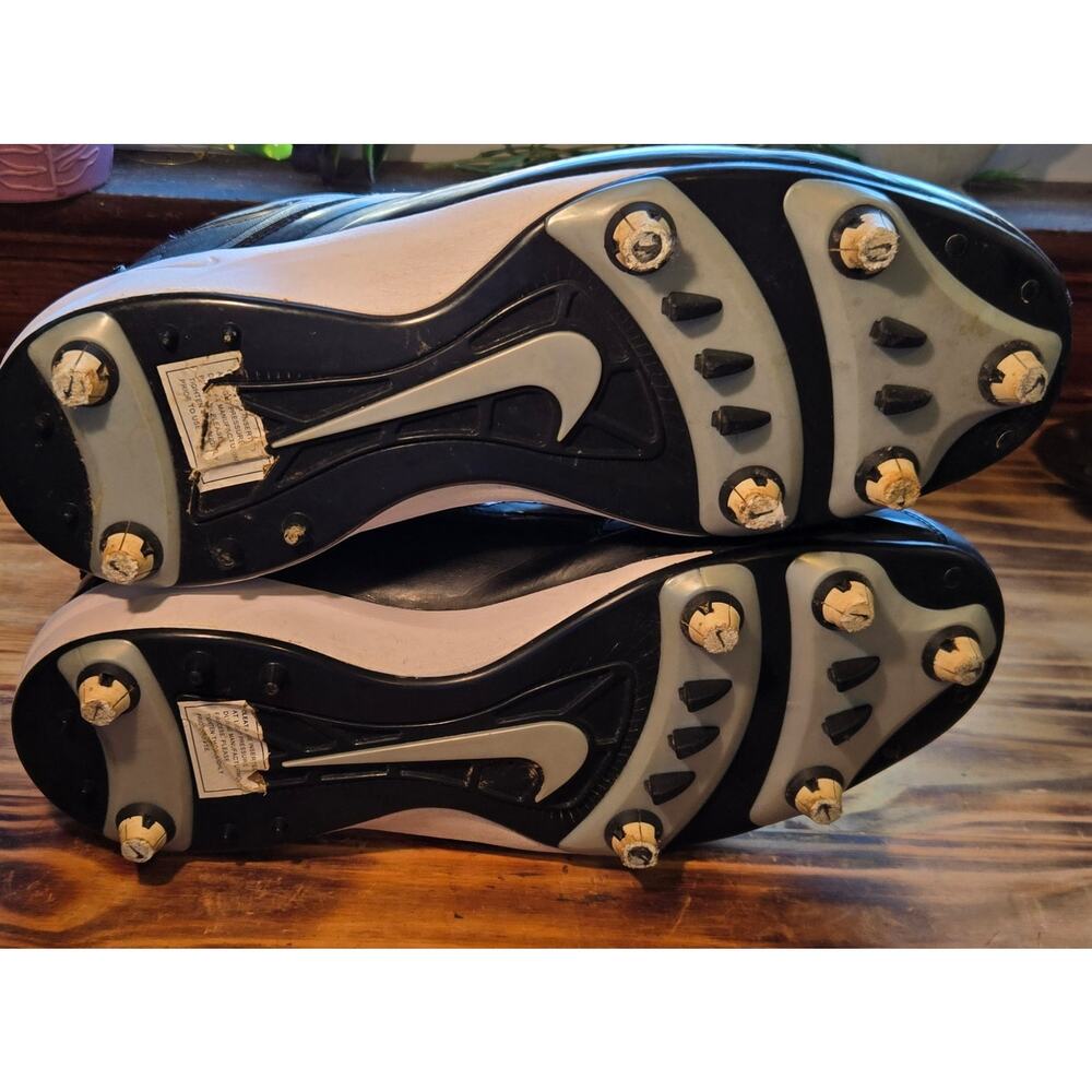 Mens Size 13 Nike Team Code Zoom Black Football Cleats Spikes EUC - Picture 10 of 11